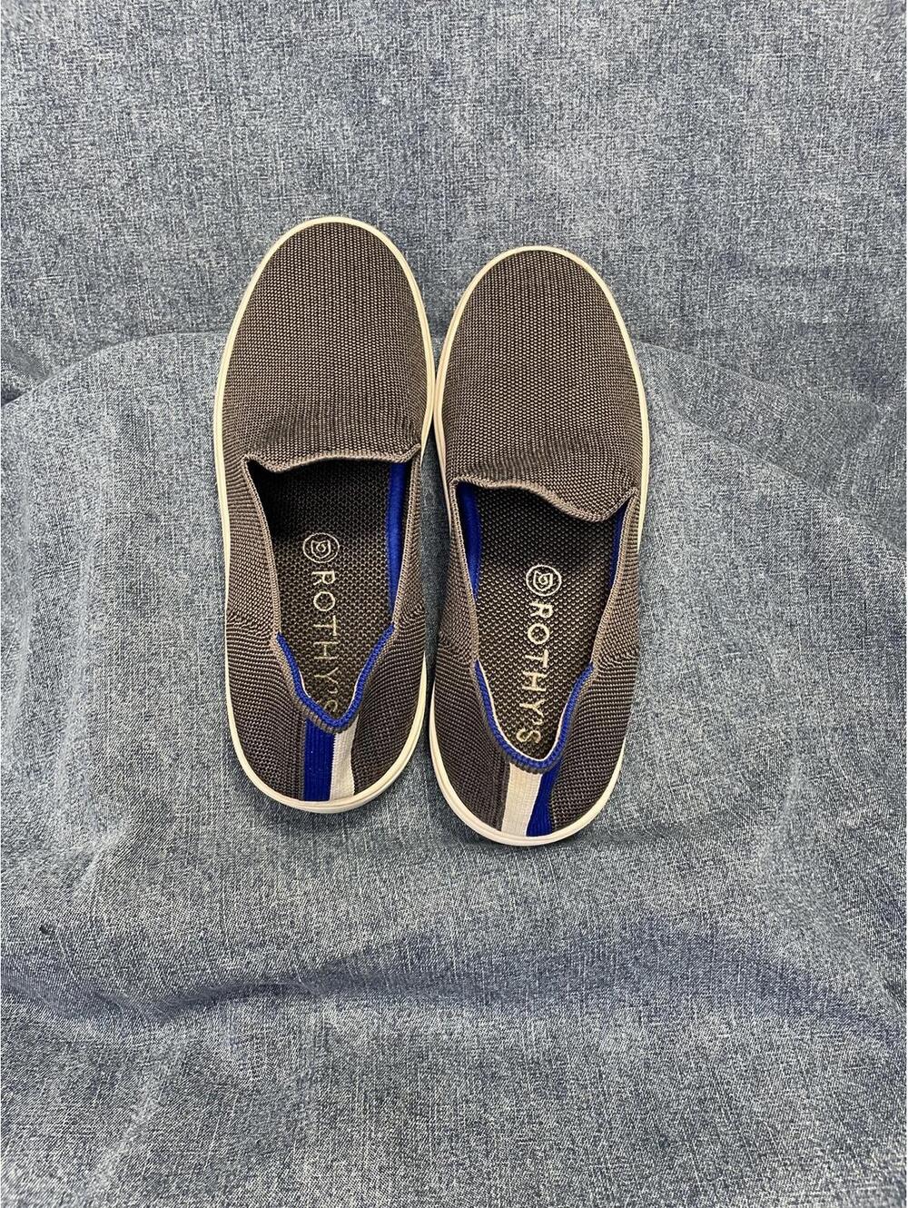 Rothy's original grey slip-on sneakers Womens 7 1/2 - Picture 5 of 6